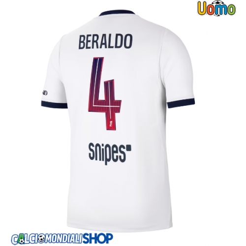 Maglie da calcio Paris Saint-Germain Lucas Beraldo #4 Seconda Maglia 2026-27 Manica Corta